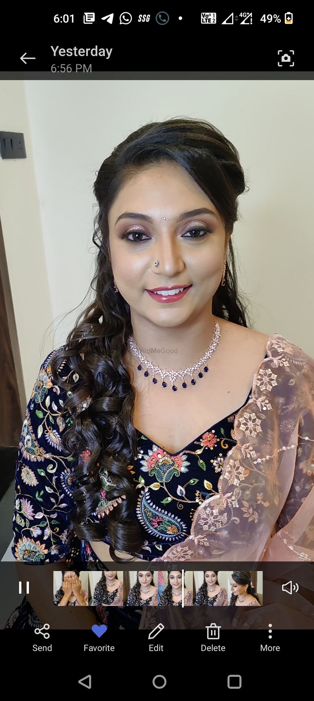Photo From Supritha's Wedding Look - By V2 Makeover