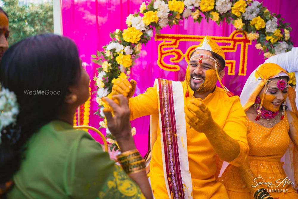 Photo From Pankaj & Poonam - Haldi - By Sarang Atre Photography