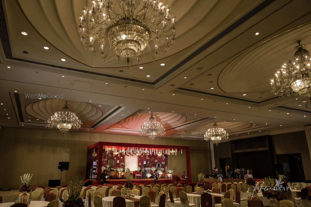 Photo From Royal red and gold themed décor - By Petals N Drapes