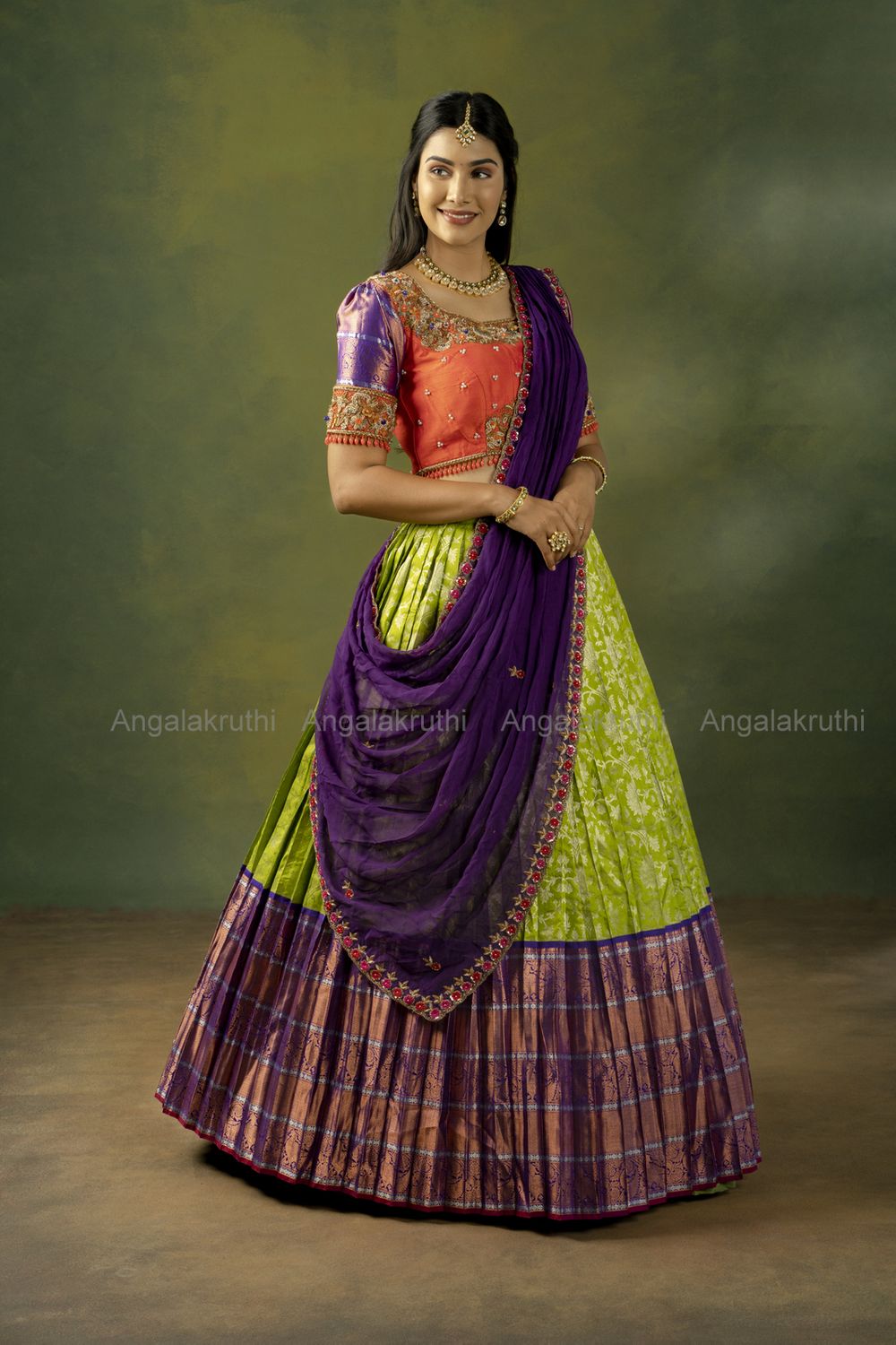 Photo From Bridal Lehenga blouse in Kanchi pattu - By Angalakruthi Boutique