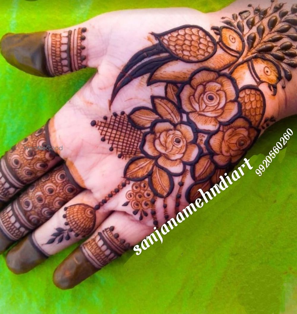 Photo From Indowestern and Designer mehndi  - By Sanjana Mehandi Art