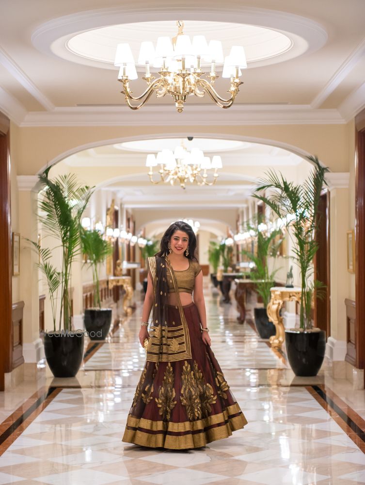 Photo of brown lehenga