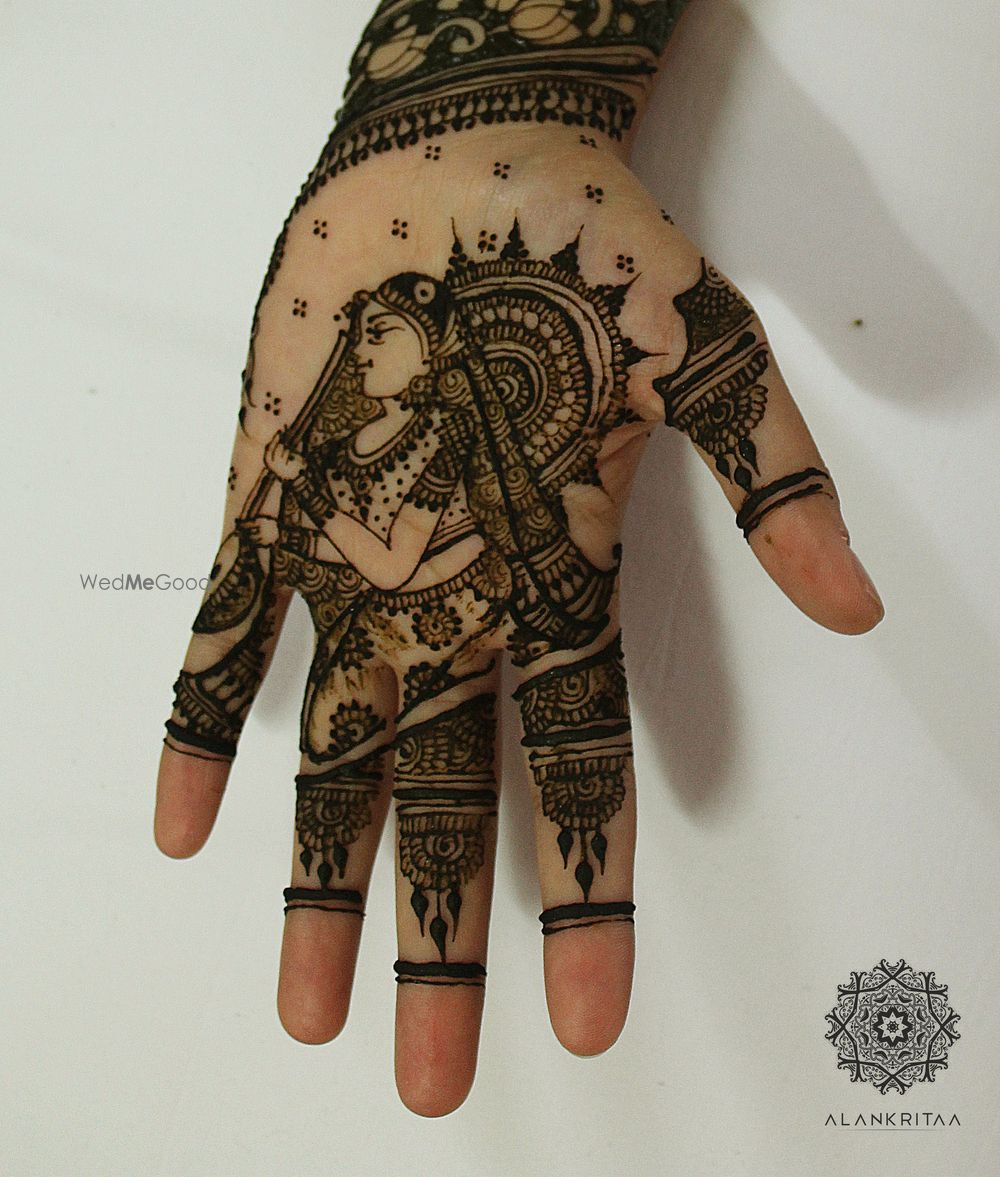 Photo From Charu's engagement mehandi - By Alankritaa