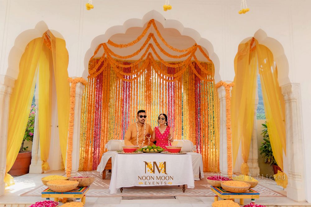 Photo From Pooja & Tanay, Haldi at Samode Palace - By Noon Moon Events