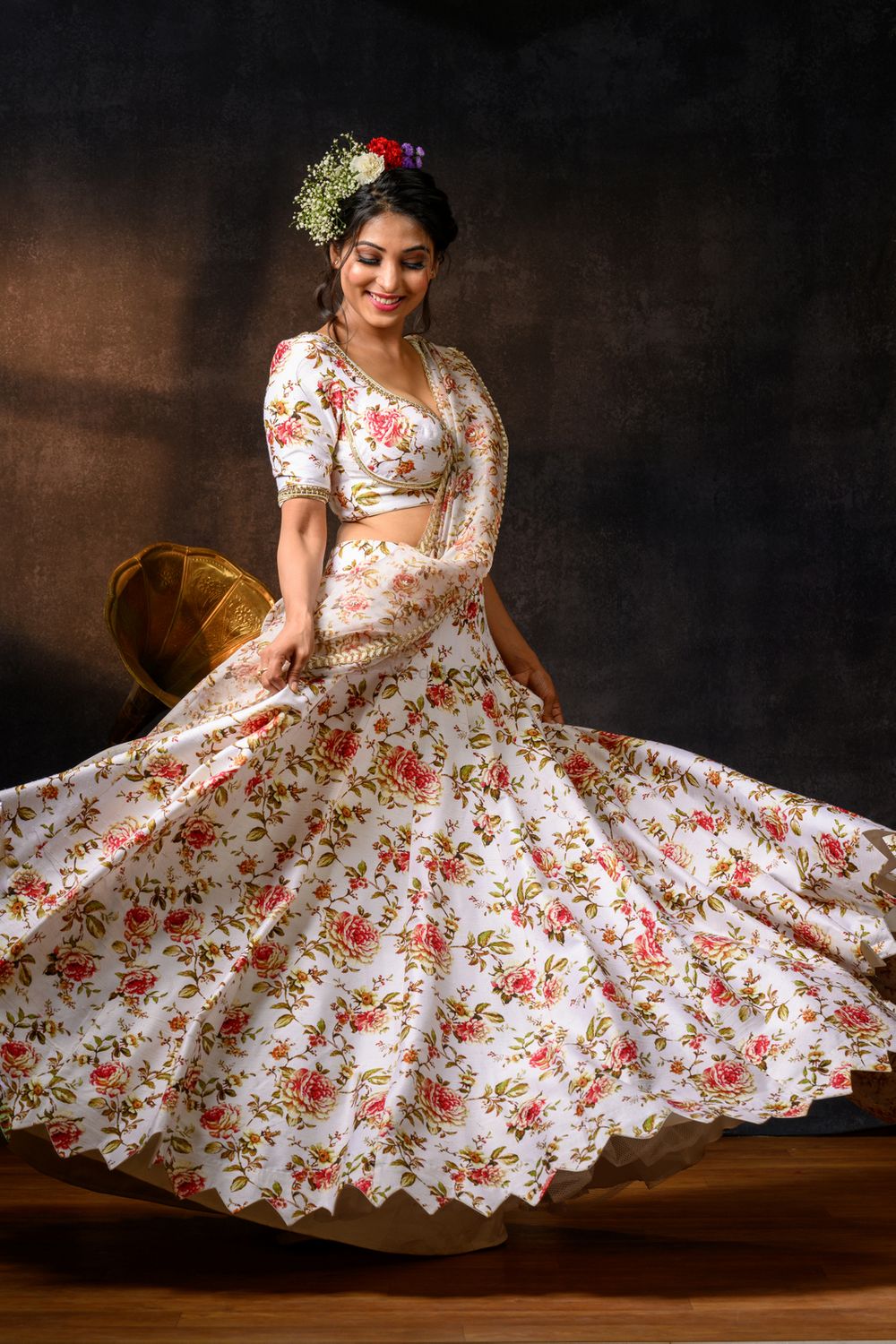 Photo From Floral Lehenga - By Angalakruthi Boutique