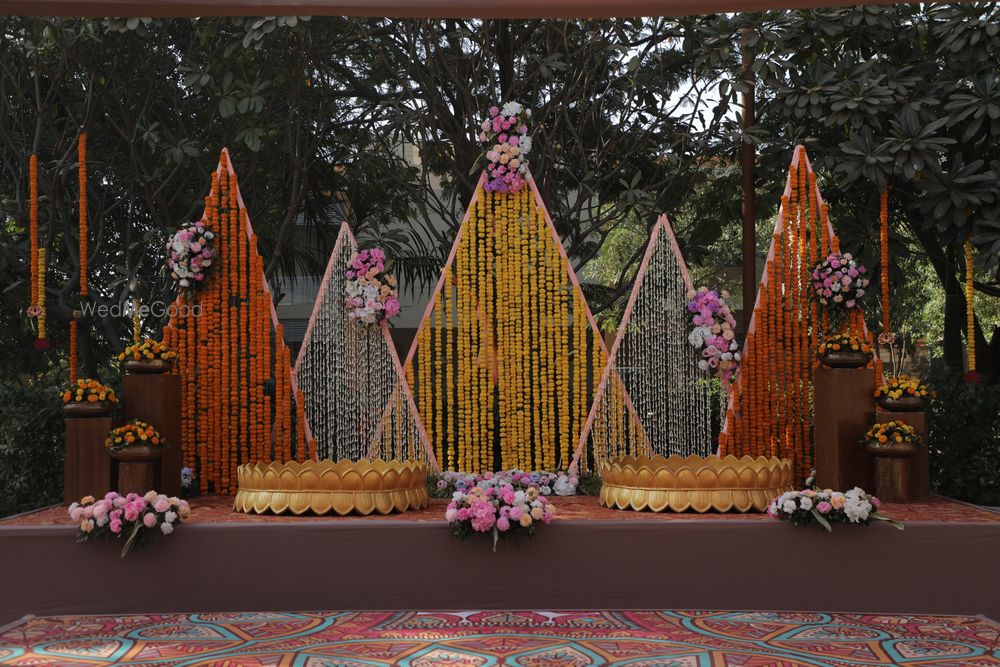 Photo From Haldi Decor | Pastel Themed | Krina & Naman - By Vidhi Vidhan Events And Entertainment