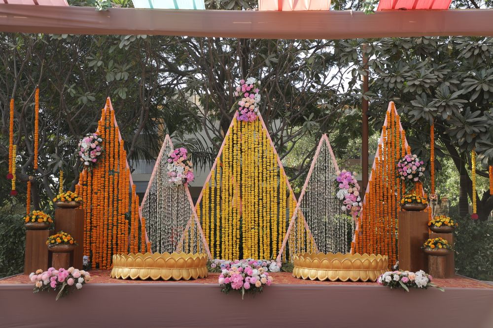 Photo From Haldi Decor | Pastel Themed | Krina & Naman - By Vidhi Vidhan Events And Entertainment