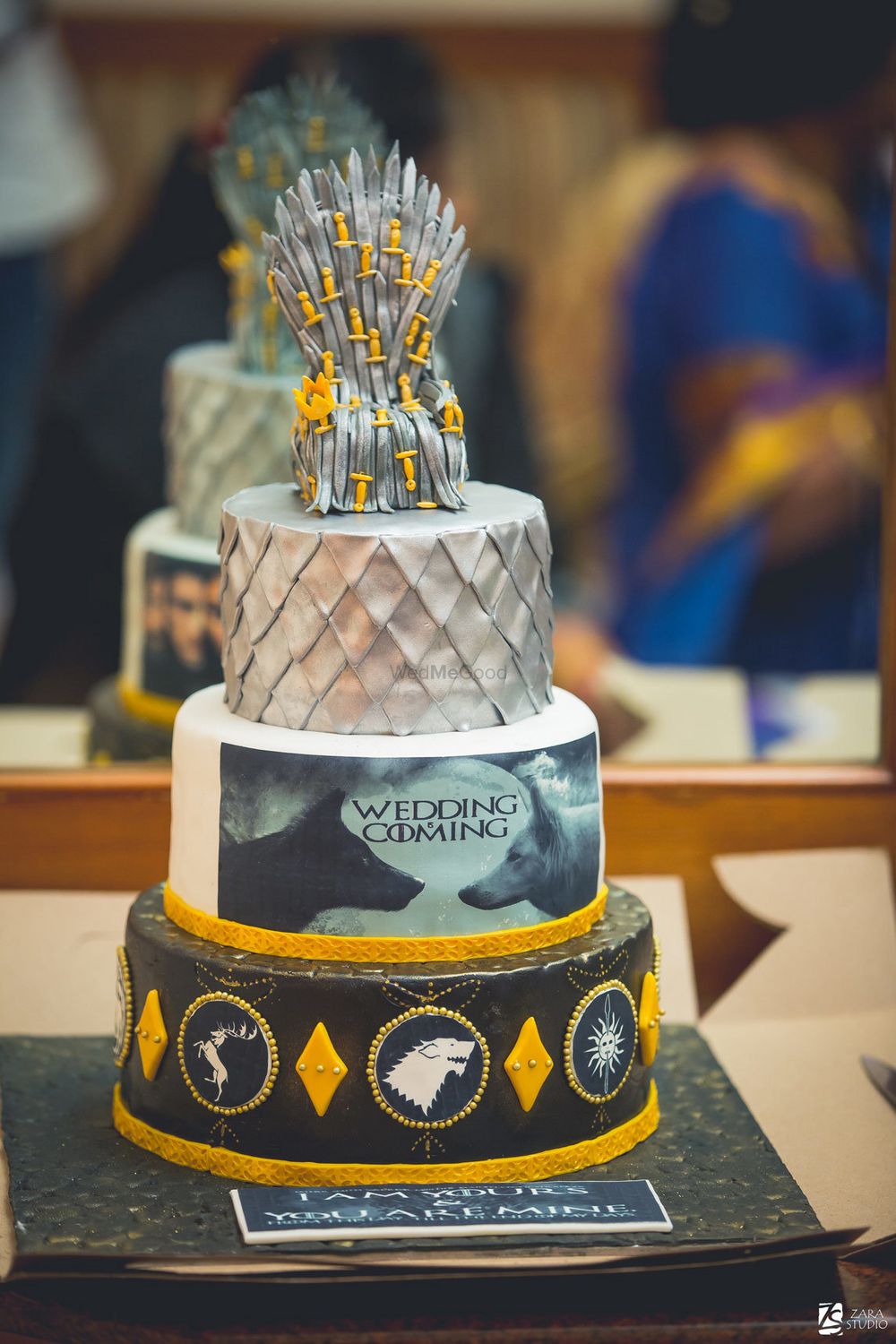 Photo of Game of thrones theme wedding cake