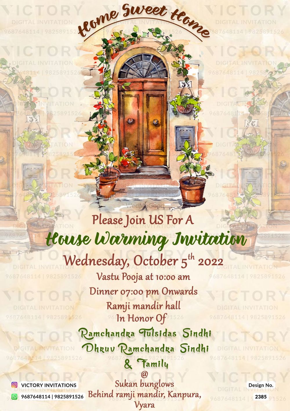 Photo From House Warming - By Victory Invitations
