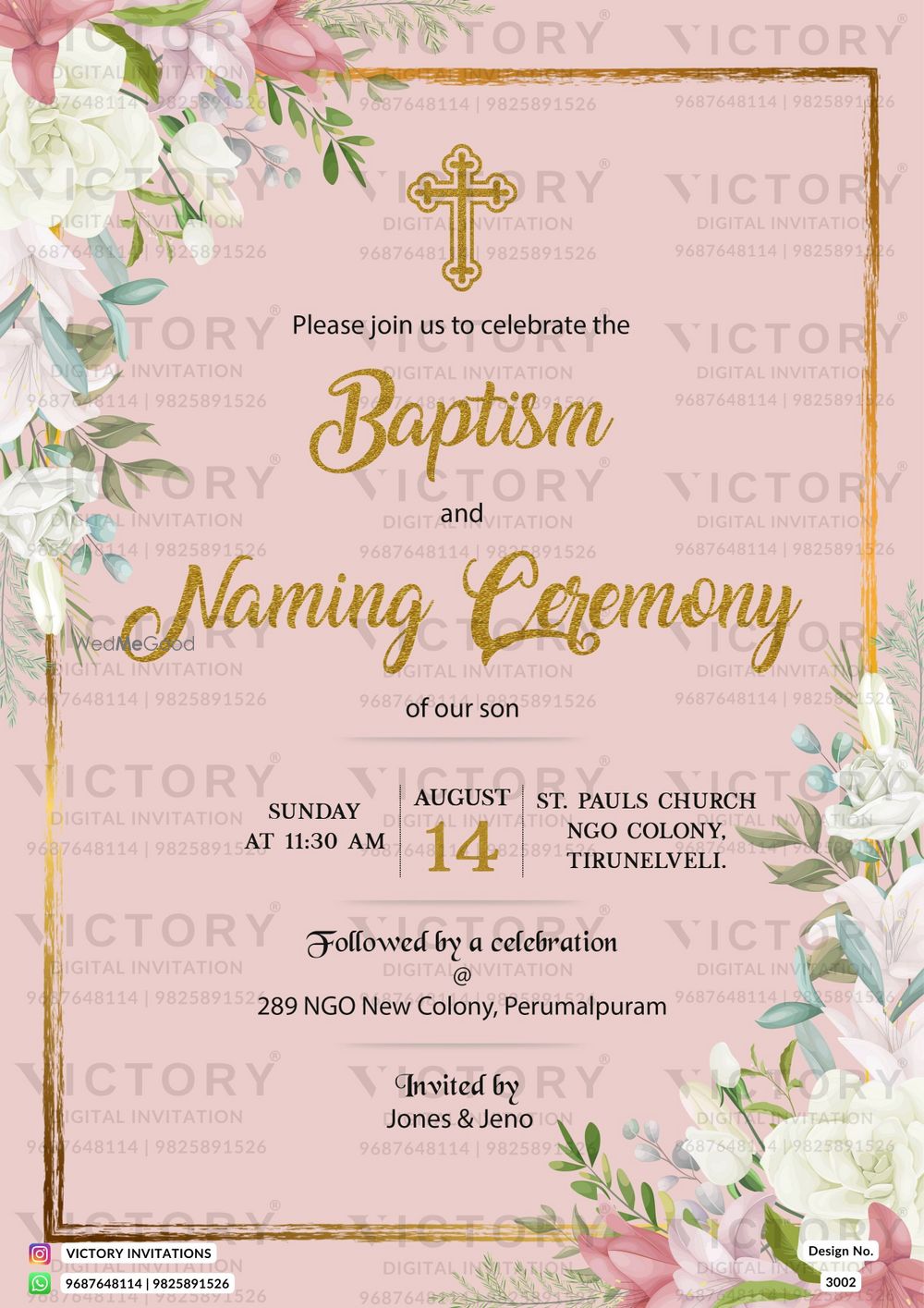 Photo From Baptism Ceremony - By Victory Invitations