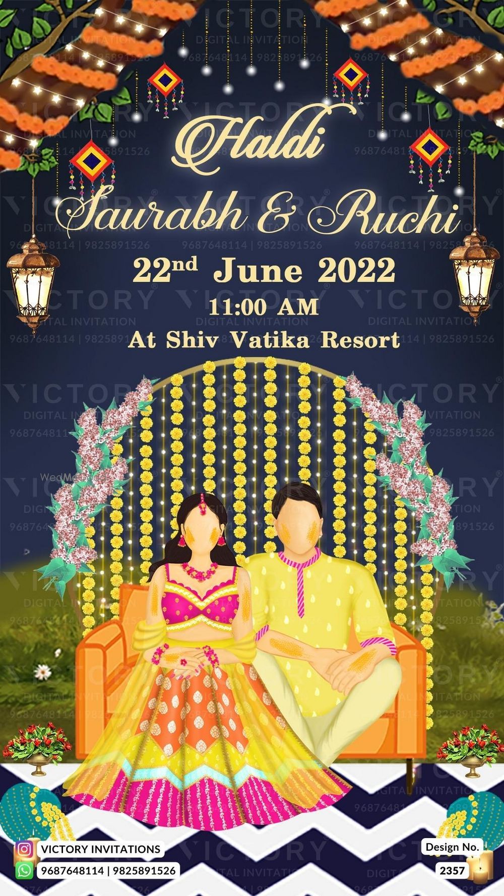 Photo From Haldi Ceremony - By Victory Invitations