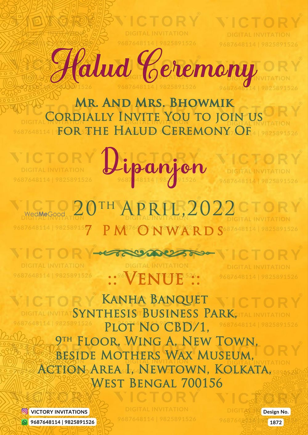 Photo From Haldi Ceremony - By Victory Invitations