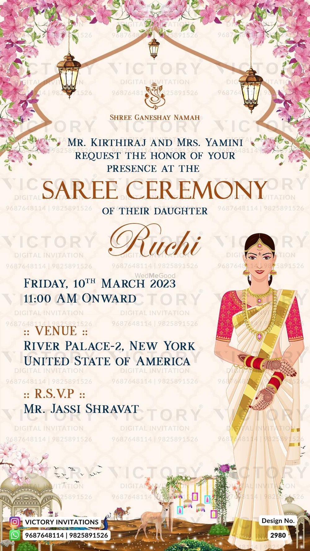 Photo From Half Saree Ceremony - By Victory Invitations