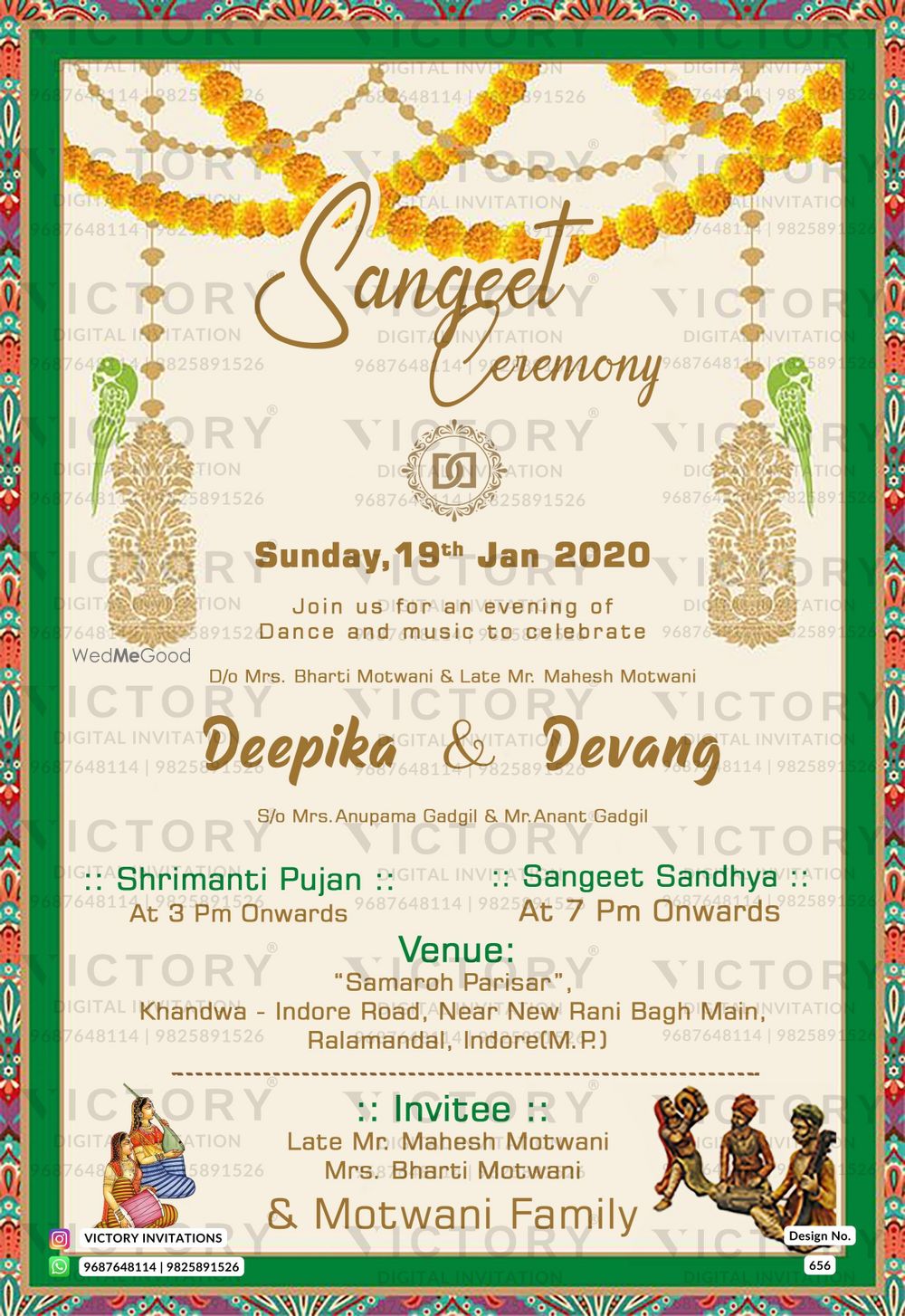 Photo From Sangeet Ceremony - By Victory Invitations