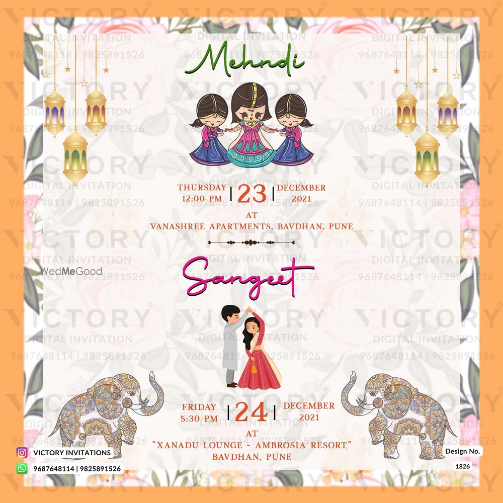 Photo From Sangeet Ceremony - By Victory Invitations