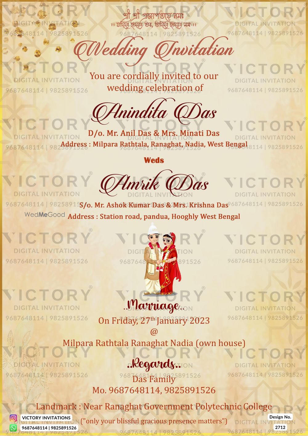 Photo From Bengali Wedding - By Victory Invitations