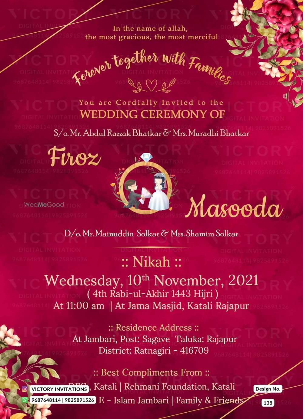 Photo From Nikah Ceremony - By Victory Invitations