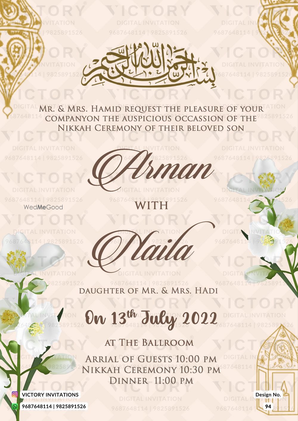 Photo From Nikah Ceremony - By Victory Invitations