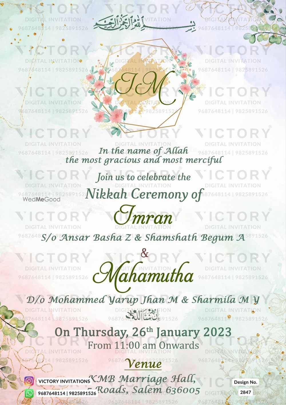 Photo From Nikah Ceremony - By Victory Invitations