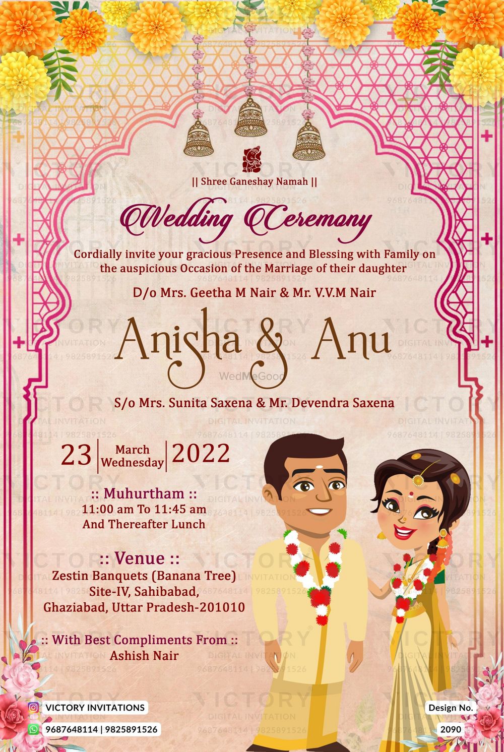 Photo From South Indian Wedding - By Victory Invitations