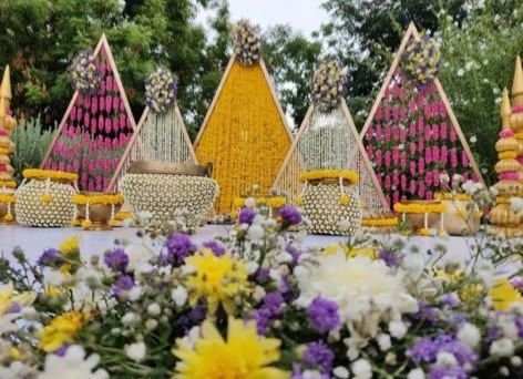 Photo From Haldi setup - By Weddings by Mulberry