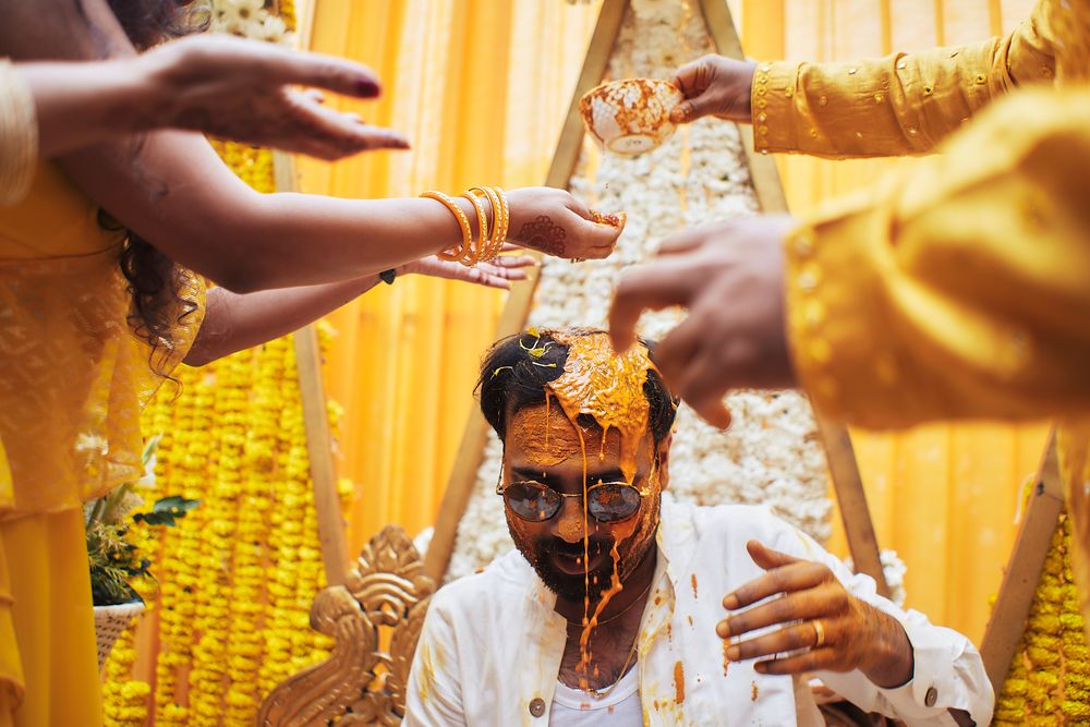 Photo From POOJA & ISHAAN | HALDI CEREMONY - By Unscripted Co.