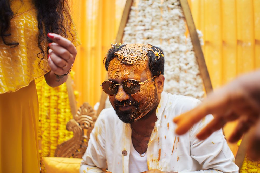 Photo From POOJA & ISHAAN | HALDI CEREMONY - By Unscripted Co.