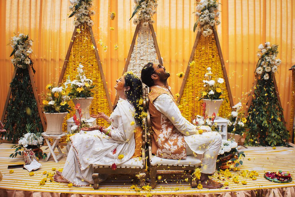 Photo From POOJA & ISHAAN | HALDI CEREMONY - By Unscripted Co.