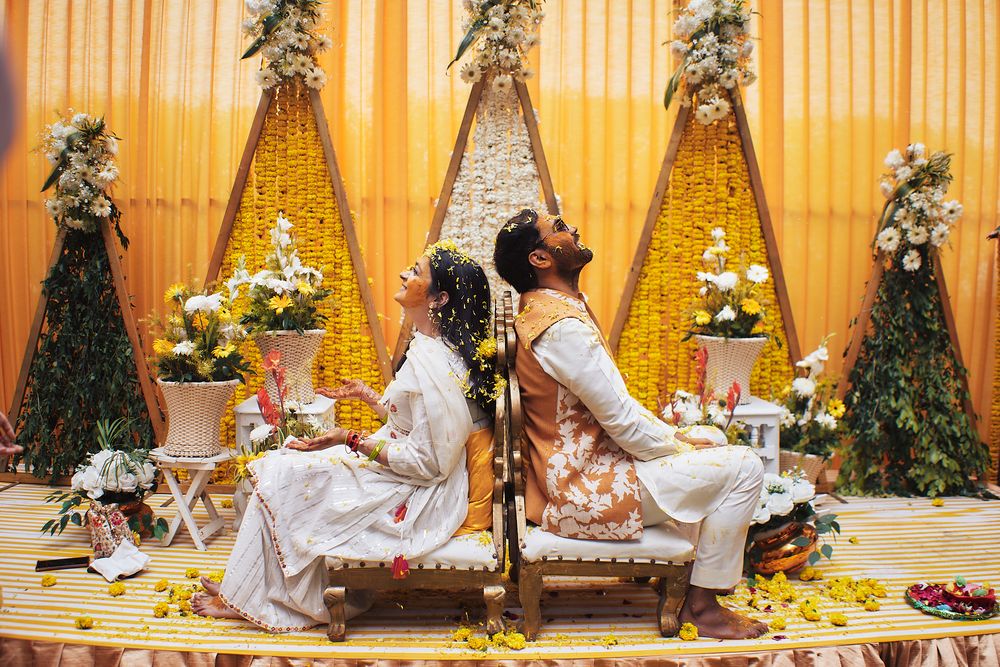 Photo From POOJA & ISHAAN | HALDI CEREMONY - By Unscripted Co.