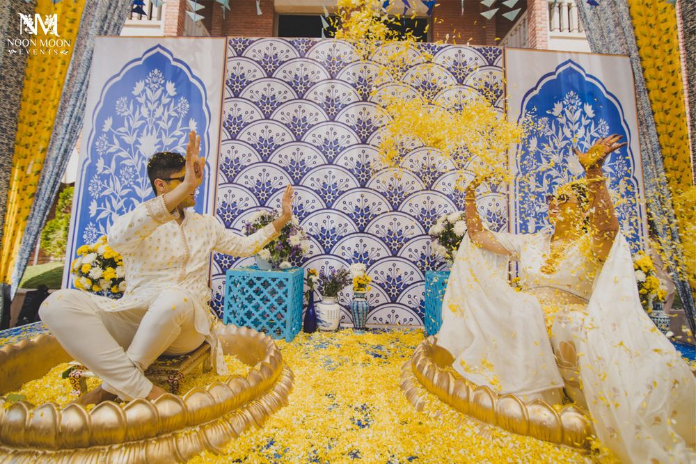 Photo From Anuja & Shaurya's Haldi at ITC Rajputana - By Noon Moon Events