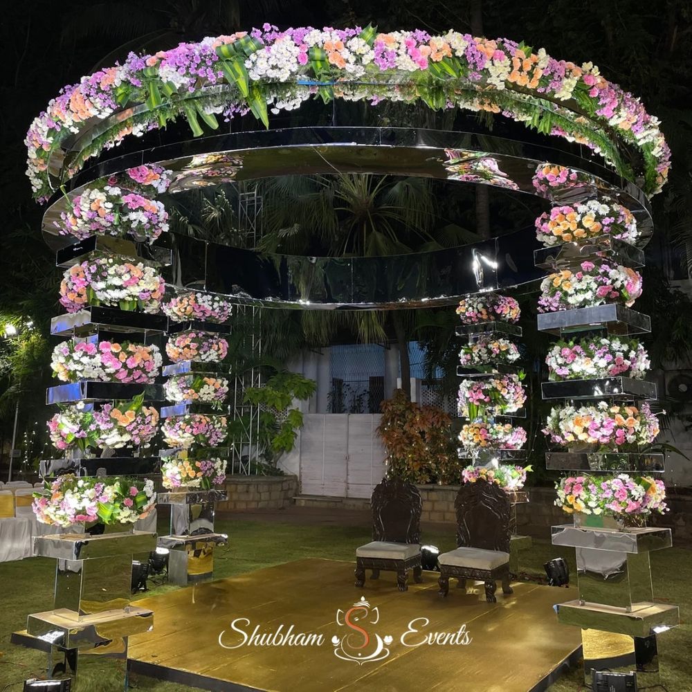Photo From Floral Mirror Mandap - By Shubham Events