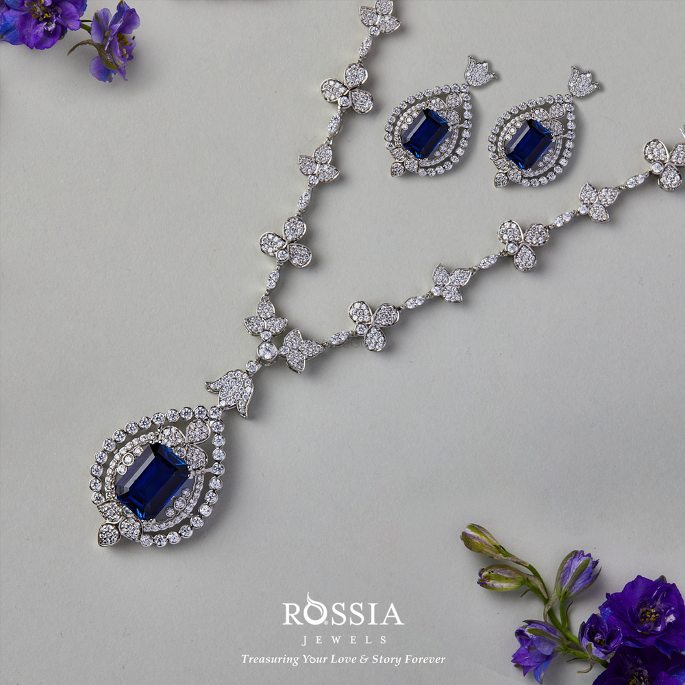 Photo From Diamond Necklace Set - By Rossia Jewels