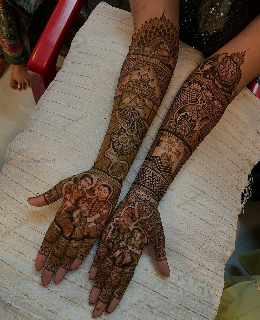 Photo From Professional Bridal Mehndi Work - By Amar Mehndi Artist