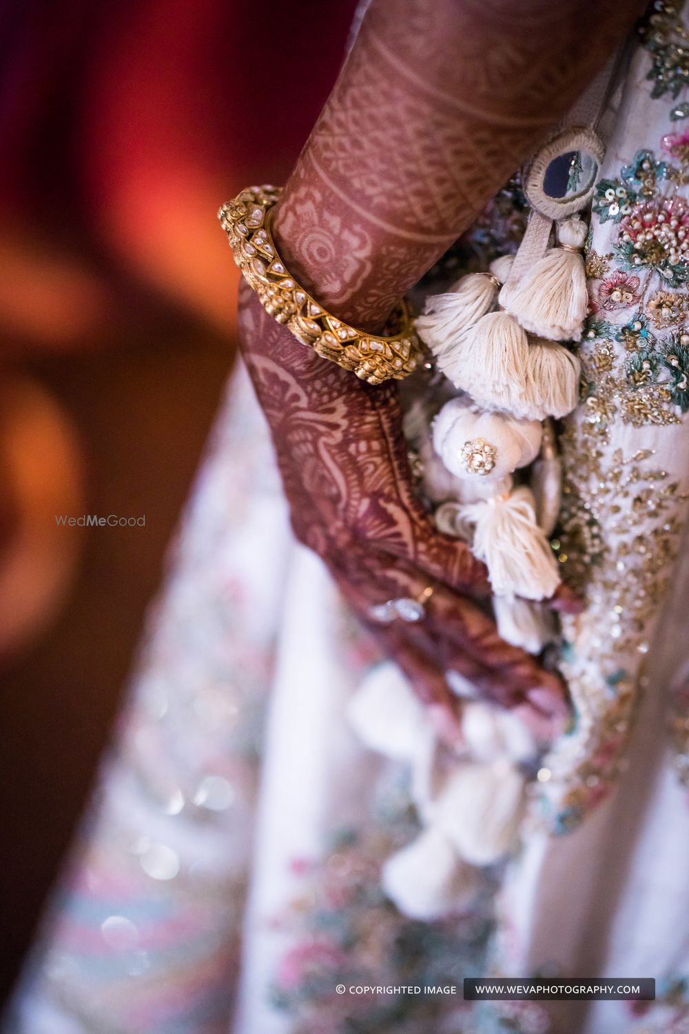 Photo of Lehenga tassel and gold kada