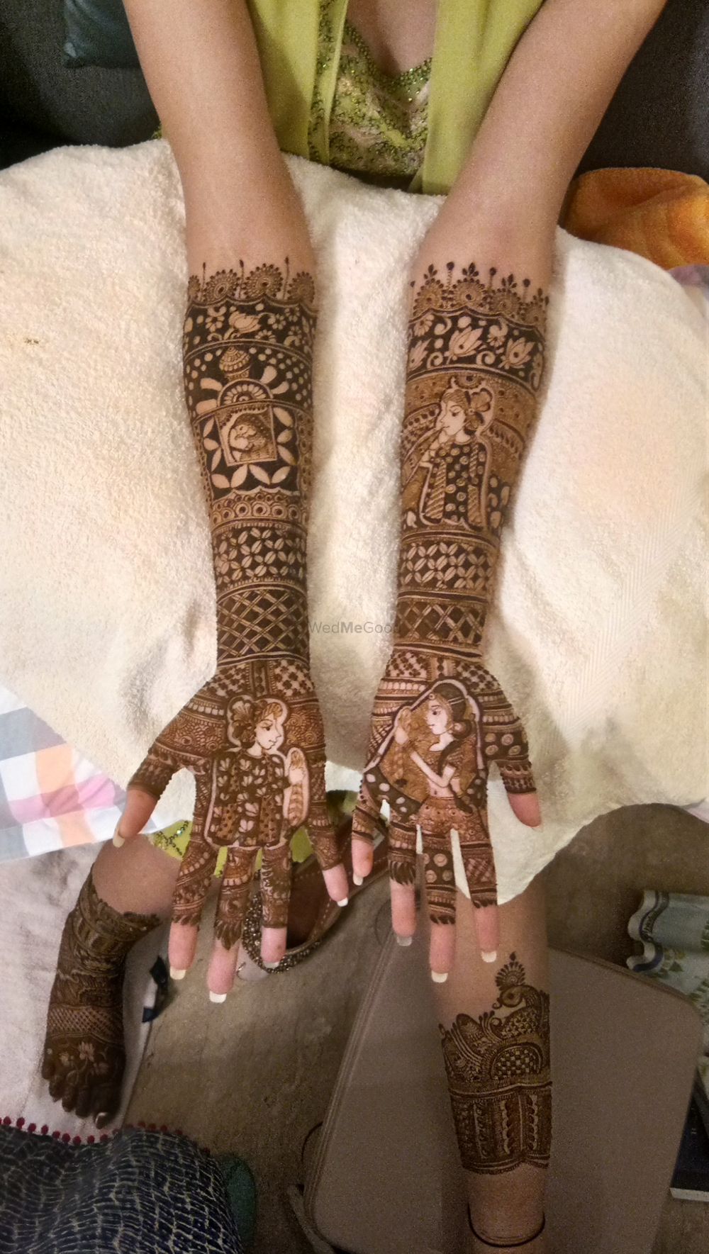 Photo From Teena Chopra and Dushyant mehendi ceremony at Hauz Khas on 21 nov - By Shalini Mehendi Artist