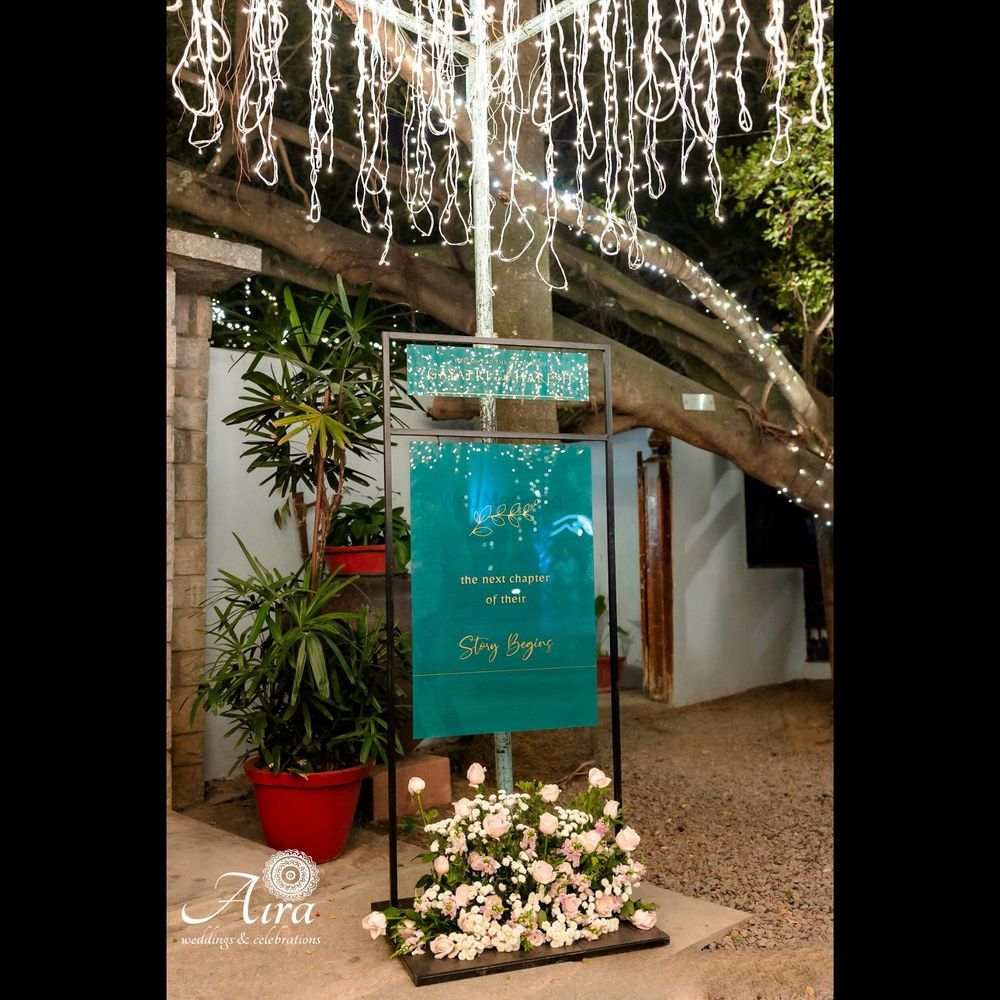 Photo From Turquoise Florals & lights- Reception by Aira - By Aira Wedding Planners