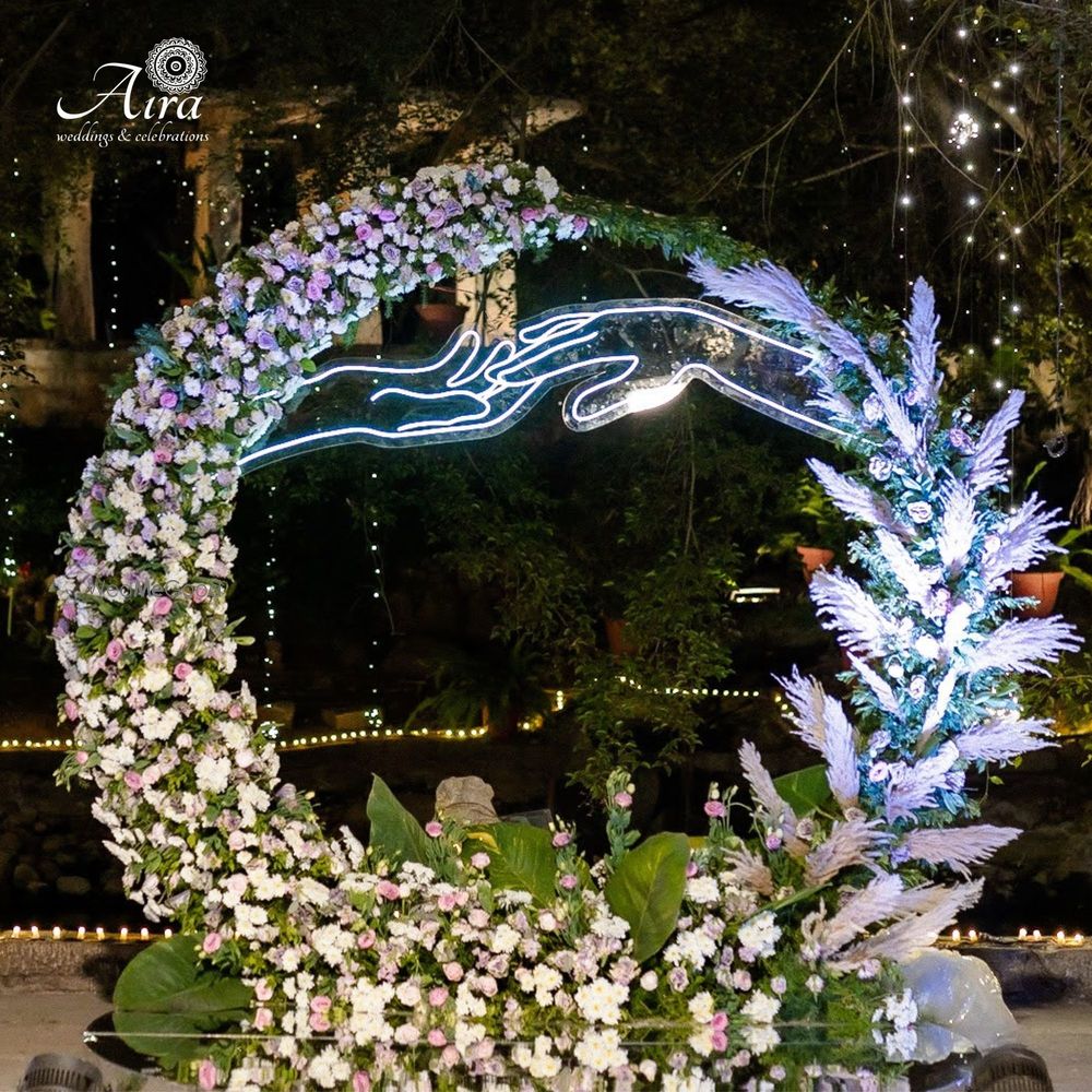Photo From Turquoise Florals & lights- Reception by Aira - By Aira Wedding Planners