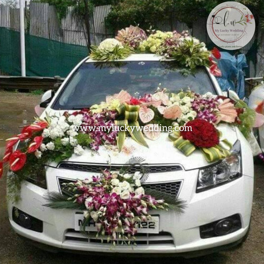 Photo From wedding car decoration - By My Lucky Wedding