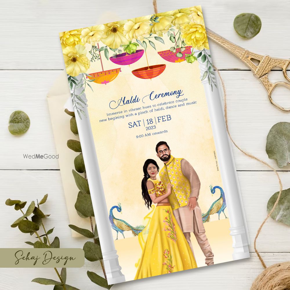 Photo From Haldi Invites - By Sehaj Design