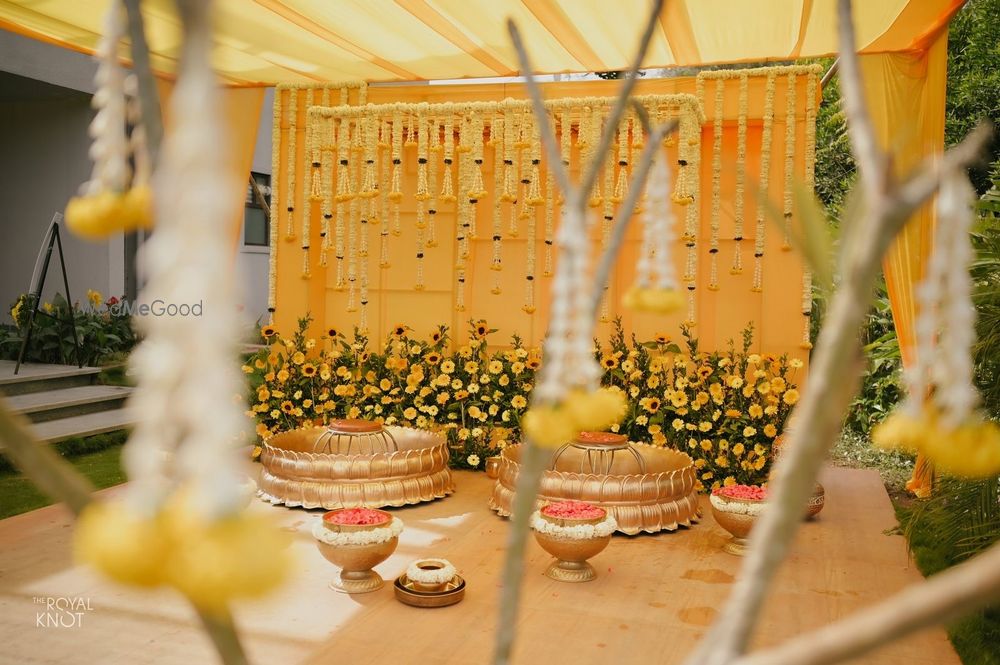 Photo From Haldi & Mehandi Backdrops  - By New Lotus Flower Decoration