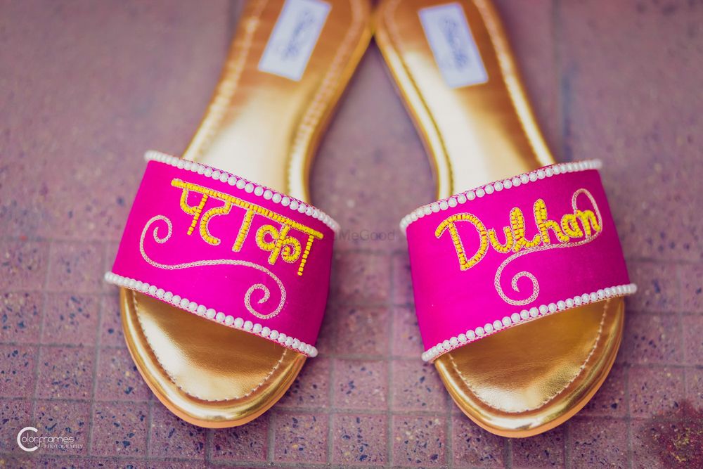 Photo of Customised bridal slippers