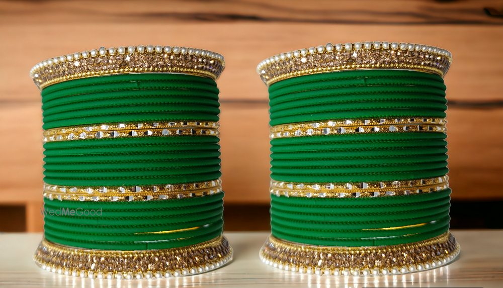 Photo From Khannak Green Zircon and Pearl Bangle set - By Khannak