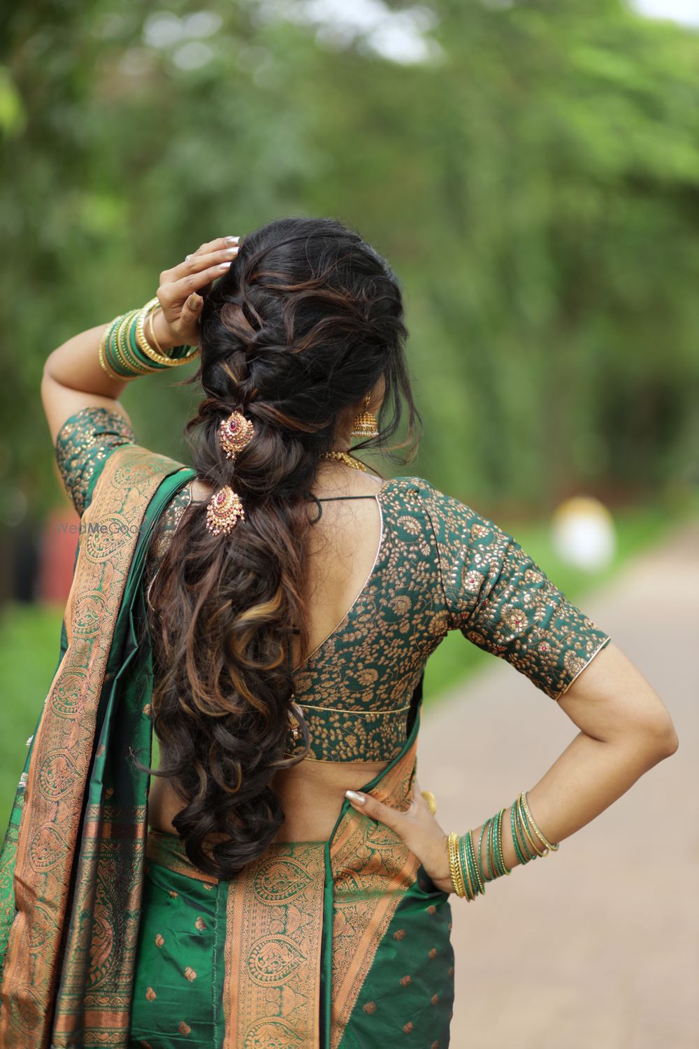 Photo From Maharashtrian Green saree Look - By Wow - Makeup Artist Reena