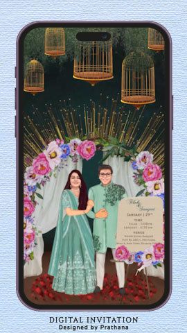 Photo From Modern Traditional themed Invite - By Designed by Prathana 