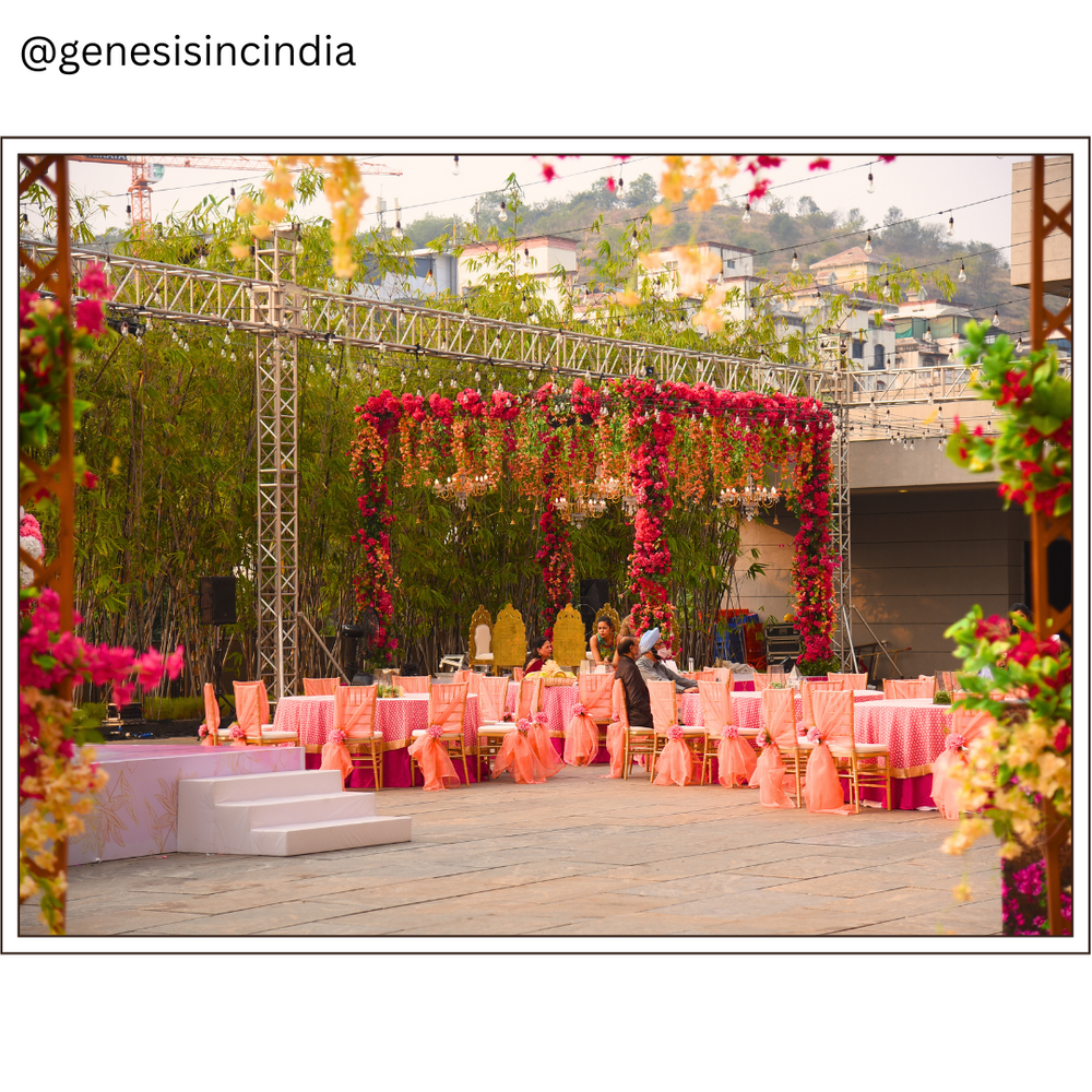 Photo From Pink & Red flower Mandap decor - By Genesis Inc