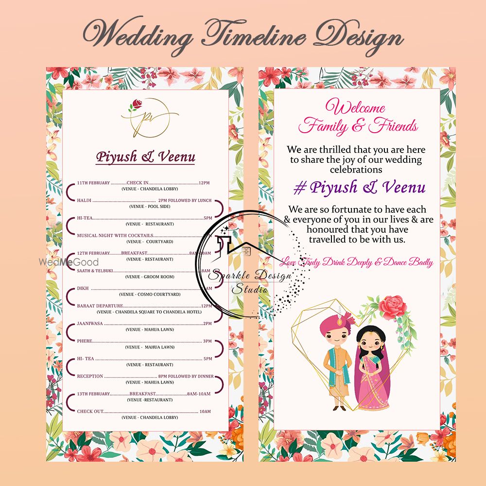 Photo From wedding itinerary Design - By Graphics by Hirva