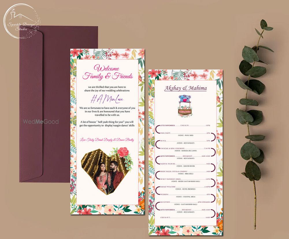 Photo From wedding itinerary Design - By Graphics by Hirva