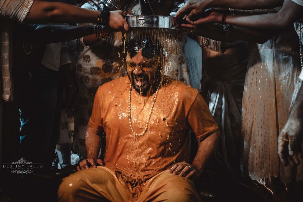 Photo From Priyanka & Shashikiran | Haldi Ceremony Photography - By Destiny Tales