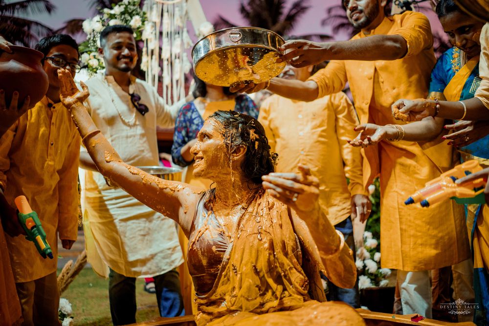 Photo From Priyanka & Shashikiran | Haldi Ceremony Photography - By Destiny Tales