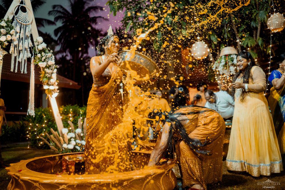 Photo From Priyanka & Shashikiran | Haldi Ceremony Photography - By Destiny Tales